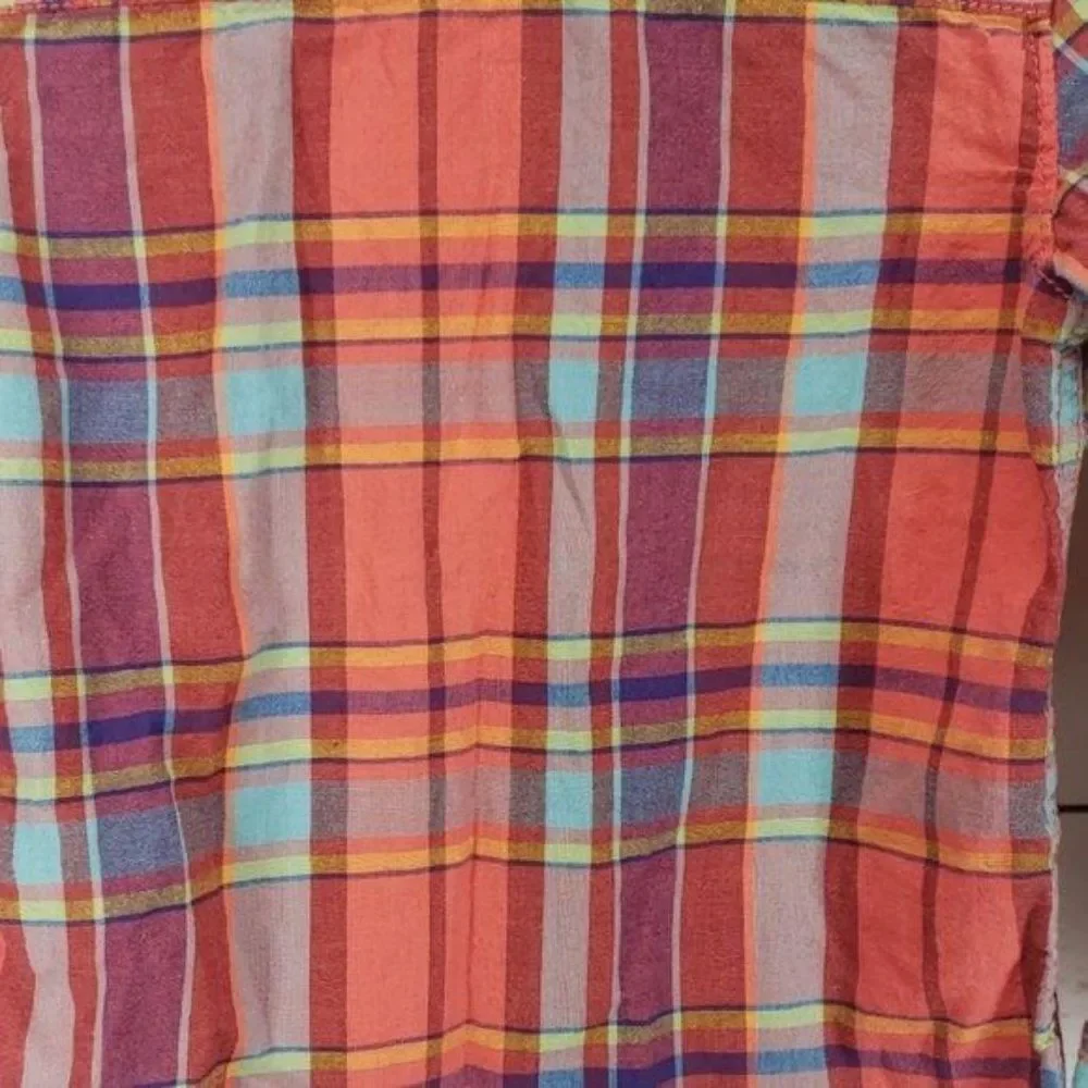 Carters Red Plaid‎ Long Sleeve Button Down